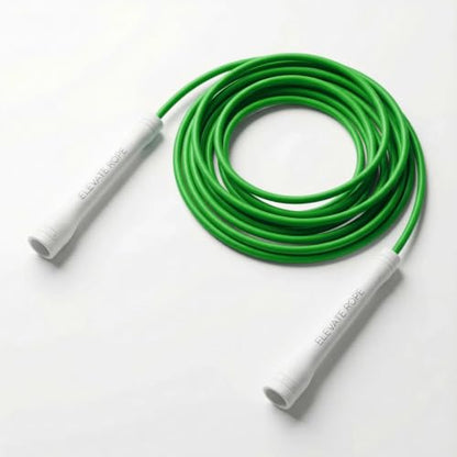 Elevate Rope Jump Rope for Men & Women, 5mm PVC Cable, 10 ft Adjustable - color: Green