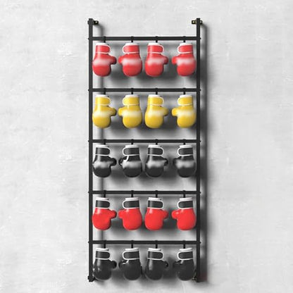 Commercial Retail Display Rack, Large Boxing Glove Dryer for Boxing Gym/Fitness Studio/Training Classroom, Black Powder Coated Storage Rack with Metal Hook,75x170cm/29.5x66.9 - size: 75x170cm/29.5x66.9