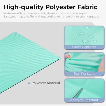 Fmeida 65L Duffle Bag Foldable Travel Duffel Bags for Men Women Travel Bag - color: Glossy Mint Green