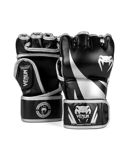 Venum Venum Challenger 2.0 MMA Gloves - color: Black/Silver, size: Large-X-Large