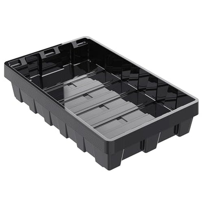 Gardzen 10 Pack Seed Trays, Reusable Plant Grow Trays, Ideal for Seed Starting, Microgreens, Indoor Gardening, and Greenhouse Nurseries - No Drain Holes, 14.5"x9"