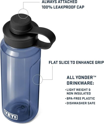 YETI Yonder Water Bottle with Yonder Tether Cap, Lightweight, Leakproof and BPA-Free - color: Royal Blue, size: 34 Ounces