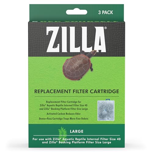 Zilla Reptile Pet Terrarium Water Filter Replacement Cartridge, Large, 3-Pack - size: Large