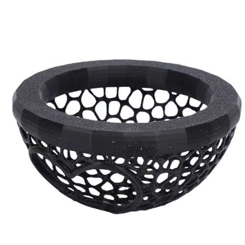 Floating Betta Cave Heart Shape PLA Safe Rest Place for Fish Aquarium Decoration (Black) - color: Black