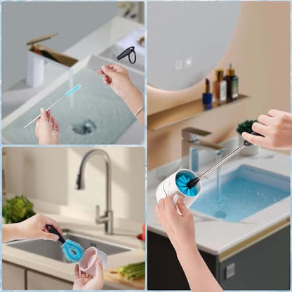 Water Bottle Cleaner Brush，Bottle Brush Tube Cleaning Lab Set with Long Handle，for Cleaning Beer Bottles, Wine Bottles,Bong，Straw Cleaner ，Crevice Cleaning，Straw Cleaner，Baby Bottle
