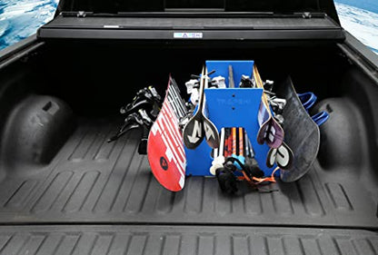 TRAPSKI Mobile Wide Stance Snowboard Racks Marine Grade HDPE Plastic | UV Protected | Premium Strap Included | 3 Year Warranty | Made in The USA | Veteran Owned Business (Black, Six Pack) - color: Black, size: Six Pack