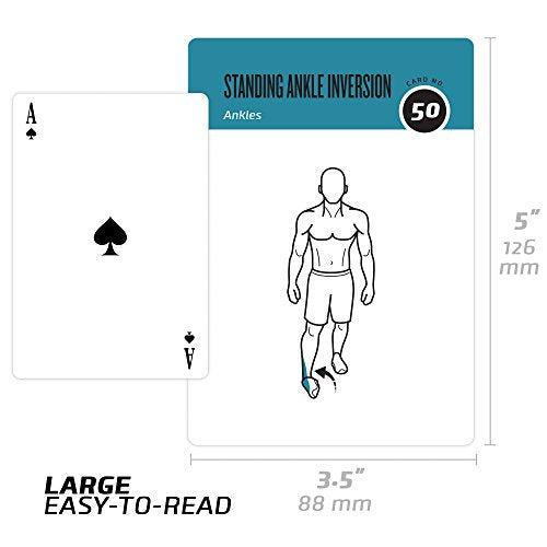 Stretching Workout Cards, Instructional Fitness Deck for Women & Men, Beginner Fitness Guide to Training Exercises at Home or Gym - style: Stretching