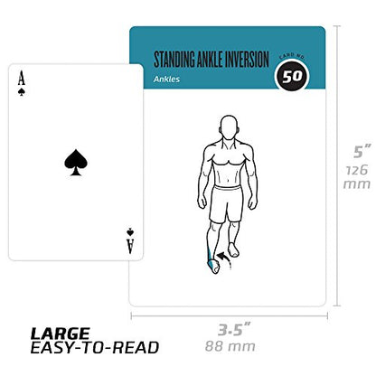 Stretching Workout Cards, Instructional Fitness Deck for Women & Men, Beginner Fitness Guide to Training Exercises at Home or Gym - style: Stretching