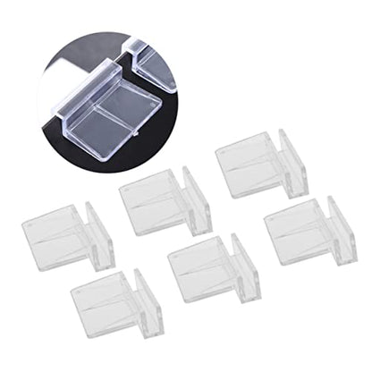 Happyyami Fish Tank Lid Aquarium Cover Bracket 10pcs Plastic Aquarium Support Frame 5-6mm Glass