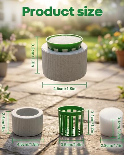 24 Pcs Aquarium Plant Weights Kit, Ceramic Anti-Floating Rings with Soft Sponge – Aquarium Plant Anchors Keep Live Plants in Place. Aquarium Plant Weights for Live Plants to Prevent Floating