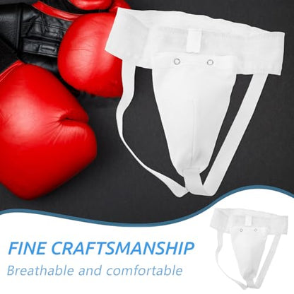 Training Groin Protector for Men with Integrated Breathable Crotch Guard, Wear-Resistant Martial Arts Groin Guard for Boxing, Taekwondo, MMA Sparring and Combat Sports