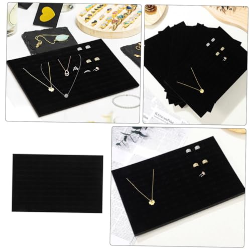 WOONEKY 4pcs Ring Display Box Inserts Showcase Sponge Support Jewelry Sponge Pad Soft Jewelry Storage Inserts