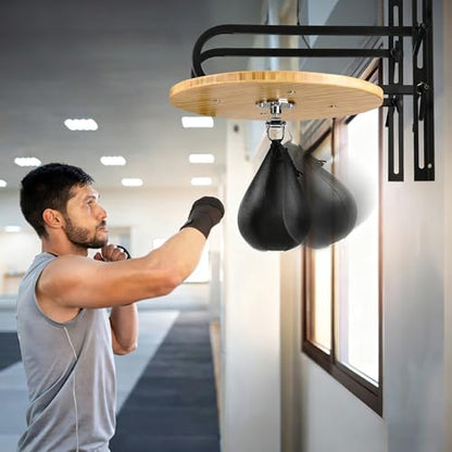 Adjustable Speed Bag Platform Kit with Speed Punching Bag, Speed Bag Swivel for Boxing Training, Workout