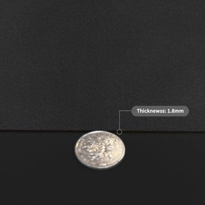 Faux Leather Table Cover,1.8mm Thick,12x48 Inch Desk Cover,Dresser Cover Top,Dresser Protector Top,Dresser Cover,End Table Cover.(Black+Black,12x48) - color: Black+black, size: 12×48inch