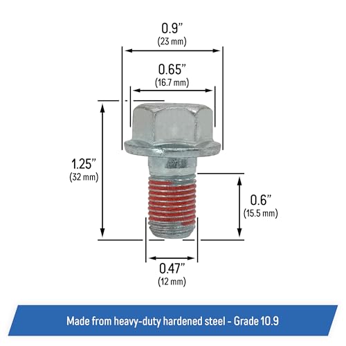 Front Caliper Bracket Bolts Replacement for Select Honda, Acura Models 1990-2018 - 14013, 90107SM4000