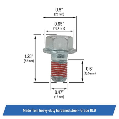 Front Caliper Bracket Bolts Replacement for Select Honda, Acura Models 1990-2018 - 14013, 90107SM4000