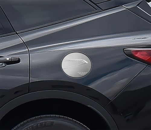 Car Accessories Compatible With Chevrolet Blazer 2019-2025 Exterior Fuel Tank Cap Protection Oil Gas Cover Trim ABS 1PC(Glossy Chrome Style) - color: Glossy Chrome Style