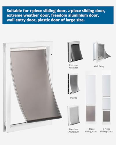 2 Pack Replacement Bracket for PetSafe Dog Door Replacement Flaps Large - Plastic Dog Door Flap Bracket - Easy Installation with Screws (Extra Large)
