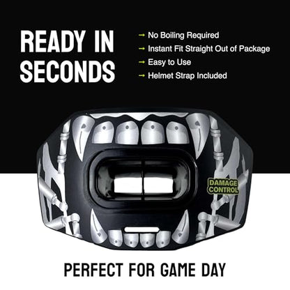 DAMAGE CONTROL Youth Football Mouth Guard – Terror Bite - color: Terror Bite