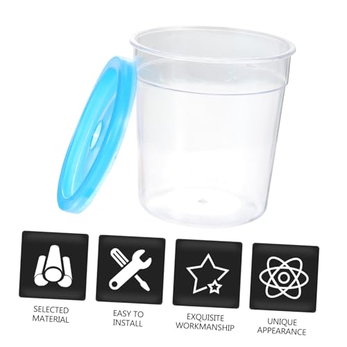 1Pc Mini Reptile Feeding Box Transparent Cup for Turtles Betta Fish Jellyfish for Spiders Pets Practical Design with Breathing for Transporting