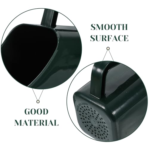 Aquarium Gravel Shovel Fish Tank Cleaning Tool Water-Permeable Sediment Scoop Handheld Garden Shovel 2pcs Dark Green for Aquatic Plants Sand Removal