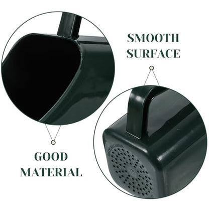 Aquarium Gravel Shovel Fish Tank Cleaning Tool Water-Permeable Sediment Scoop Handheld Garden Shovel 2pcs Dark Green for Aquatic Plants Sand Removal