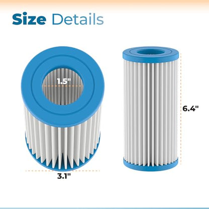 ANTOBLE 2 Pack PA0140 Micron Cartridges Replacement Parts Compatible with Magnum Canister Filters and Polishing Internal Canister Filters, Fish Tank Aquarium Water Polisher