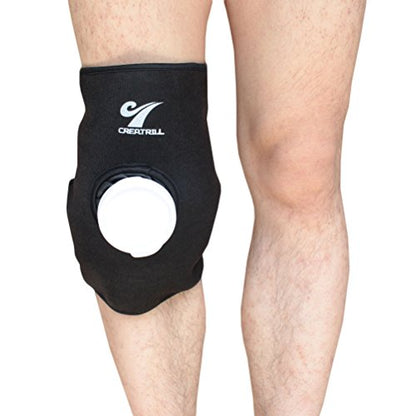 Reusable Hot Cold Therapy Ice Bag Pack (9") Neoprene Core Wrap with Elastic Strap, Portable Moist Heating Brace First aid Ice Compression Sleeves Pain Relief Pad