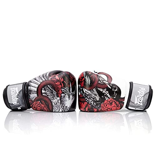 Fairtex Beauty of Survival Limited Edition Boxing Gloves | Premium Craftsmanship |Full-Grain Leather| Stylish Design | Adjustable Fit | Unique Artwork | Hook and Loop Straps - size: 8 oz