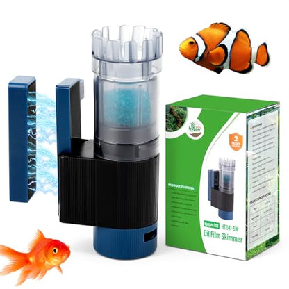 Aquarium Surface Skimmer, 96 GPH Flow Rate – Ideal for Freshwater & Saltwater Compatible, 5W – Efficient Waste Removal