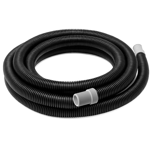 A20015 Aquarium Ribbed Hosing Compatible with Fluval 407/406/405/404/307/306/305/304 Canister Filter, 9.8Ft Aquarium Tubing, Aquarium Filter Replacement Part, Black