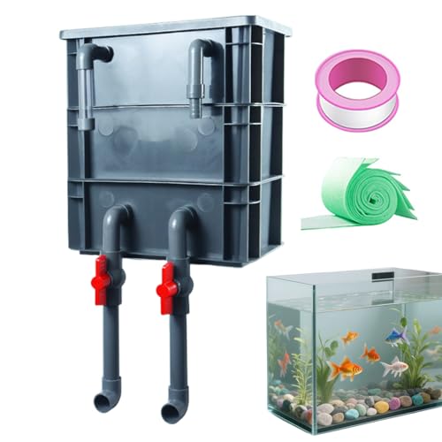 Fish Tank Filtration Drip Box,Filtration Accessory - Fish Tank System - for Freshwater Saltwater Home Indoor Bedroom Living Room Office Dorm