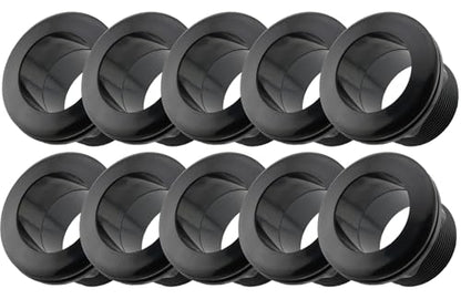 2 Inch Bulkhead Fitting 10 Pack, Heavy Duty Slip x Slip Tank Adapter, Durable Water Tank Connector for Aquariums, Rain Barrels, Hydroponics, Reservoirs, Ponds & Irrigation Systems - size: Pack of 10