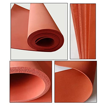 1pcs Red Silicone Foam Board, Super Soft Sponge Foam Board High Temperature Resistant Pad, Pressing Mat Laminating Machine Silicone Pad(500 x 500 x 3mm) - size: 500 x 500 x 3mm