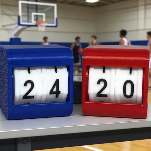 Billiards Snooker Scoreboard Scoring Device Score Keeper for P.E Classroom Activities Basketball Games