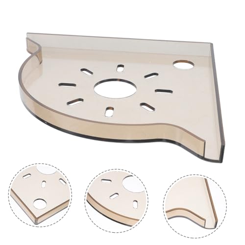 KESYOO Aquarium Corner Stand for Fish Tank Multi-functional Triangle Shelf Organizer for Desktop Storage of Fish Food Accessories Space-saving Design Transparent