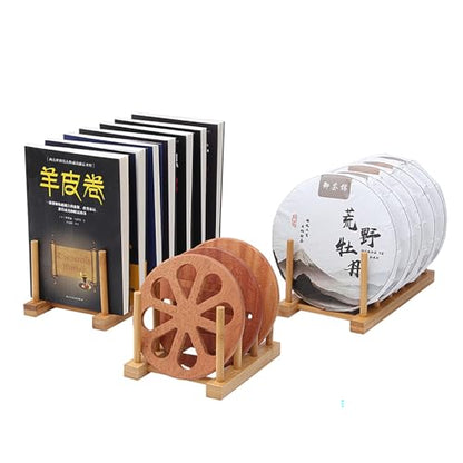 Kunovo Bamboo Dish Rack,Pot lid/Plate/Cutting Board Organizer for Kitchen cabinets,Bottle Drying Holder… - color: 6g