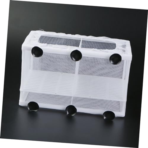 HEMOTON Fish Tank Isolation Net Breeding Box for Betta and Guppy Fry Transparent Aquarium Incubator Removable Divider Protects Newborns from Adult Fish for Shrimp Hatchery