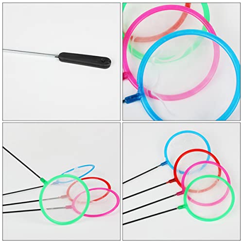 Balacoo 5pcs Fine Color Skimming Artemia Small Shrimp Pond Aquarium Brine Tackle Long Accessory Random for Network Sieves Catch Tank Tools Net with Mesh Hatchery Creek Tool Fish