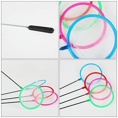 Balacoo 5pcs Fine Color Skimming Artemia Small Shrimp Pond Aquarium Brine Tackle Long Accessory Random for Network Sieves Catch Tank Tools Net with Mesh Hatchery Creek Tool Fish