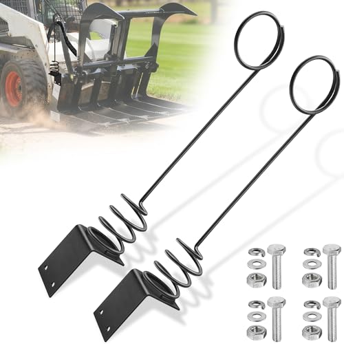 2PCS Bolt on Hose Hanger Hydraulic Hose Hanger for Tractor with Bolts Heavy Duty Tractor Accessories & Attachments, Prevent from Damaging The Hoses, Black