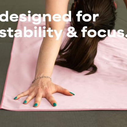 S&T INC. Aura Microfiber Yoga Mat Towel, 26.5" x 72", Pink - color: Pink