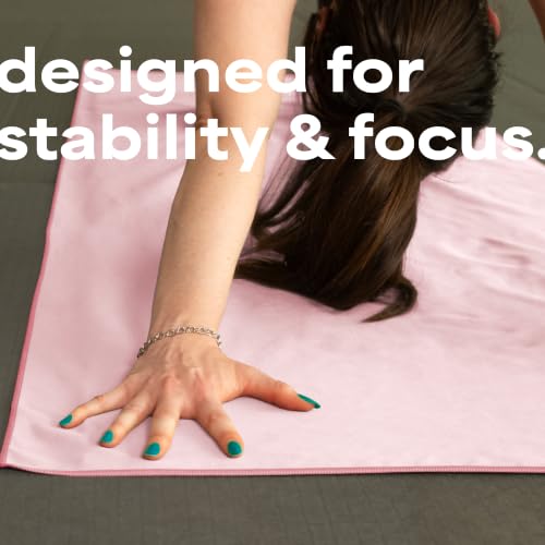 S&T INC. Aura Microfiber Yoga Mat Towel, 26.5" x 72", Pink - color: Pink
