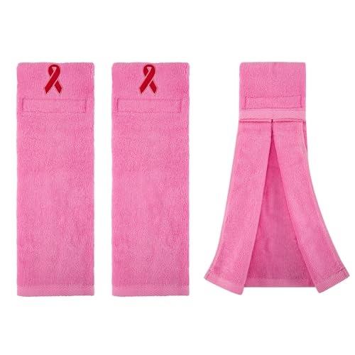 Pink Football Towel Youth Breast Cancer Awareness Football Accessories - color: New Pink/3 Pack