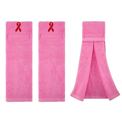 Pink Football Towel Youth Breast Cancer Awareness Football Accessories - color: New Pink/3 Pack