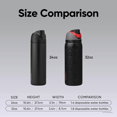 Owala Star Wars FreeSip Stainless Steel Water Bottle 32 oz Darth Vader - color: Darth Vader, size: 32 Ounces
