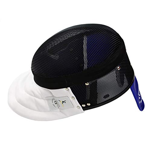 LEONARK Fencing Epee Mask Hema Helmet CE 350N Certified National Grade Masque - Fencing Protective Gear - color: Black, size: Medium