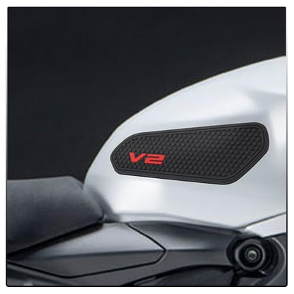 Motocycle V2 Batliss Side Fuel Tank Pads Protector Decal for Ducati Streetfighter V2 Panigale V2 Rubber Ant-Slip Sticker 2020>2024 Accessories