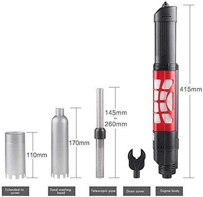 Accessory Set Electric Aquarium Gravel Cleaner Vacuum, Sludge Extractor Aquarium Fish Tank Water Changer Automatic Gravel Cleaner Aquarium Cleaner Kit Vacuum Siphon Pump for Sand Washing Aquari