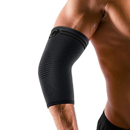 CAMBIVO 2 Pack Elbow Brace Compression Sleeve, Tennis & Golfer's Elbow - color: Black, size: X-Large